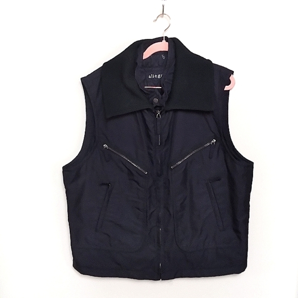 Allegri Black Neutral Women's Puffer Vest Size Large - Picture 2 of 10